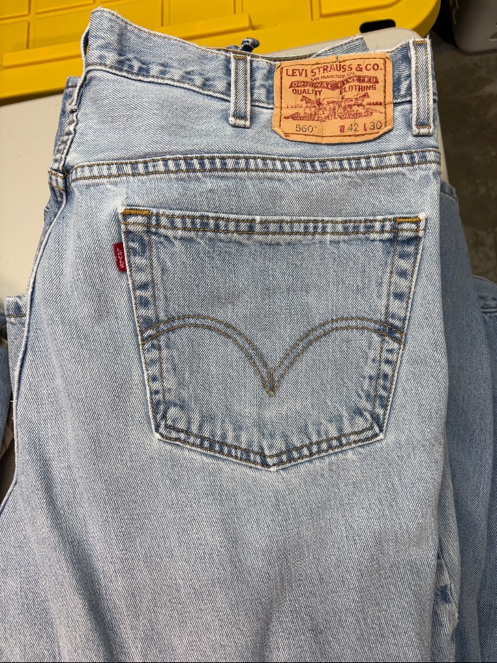 Levi's Light Blue Denim 560 Relaxed Fit Jeans